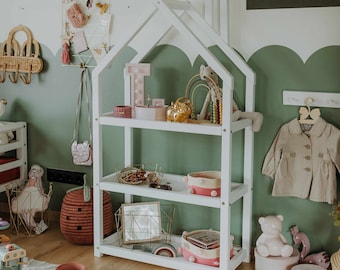 Estante Montessori para livros, organizador de brinquedos, estante para berçário, prateleiras para berçário, prateleira para brinquedos Montessori, prateleira Montessori, estante para livros infantil, prateleira para berçário