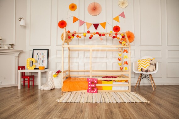 Kids Teepee Toddler Bed Montessori Bed Or Baby Bed Full Queen Slats