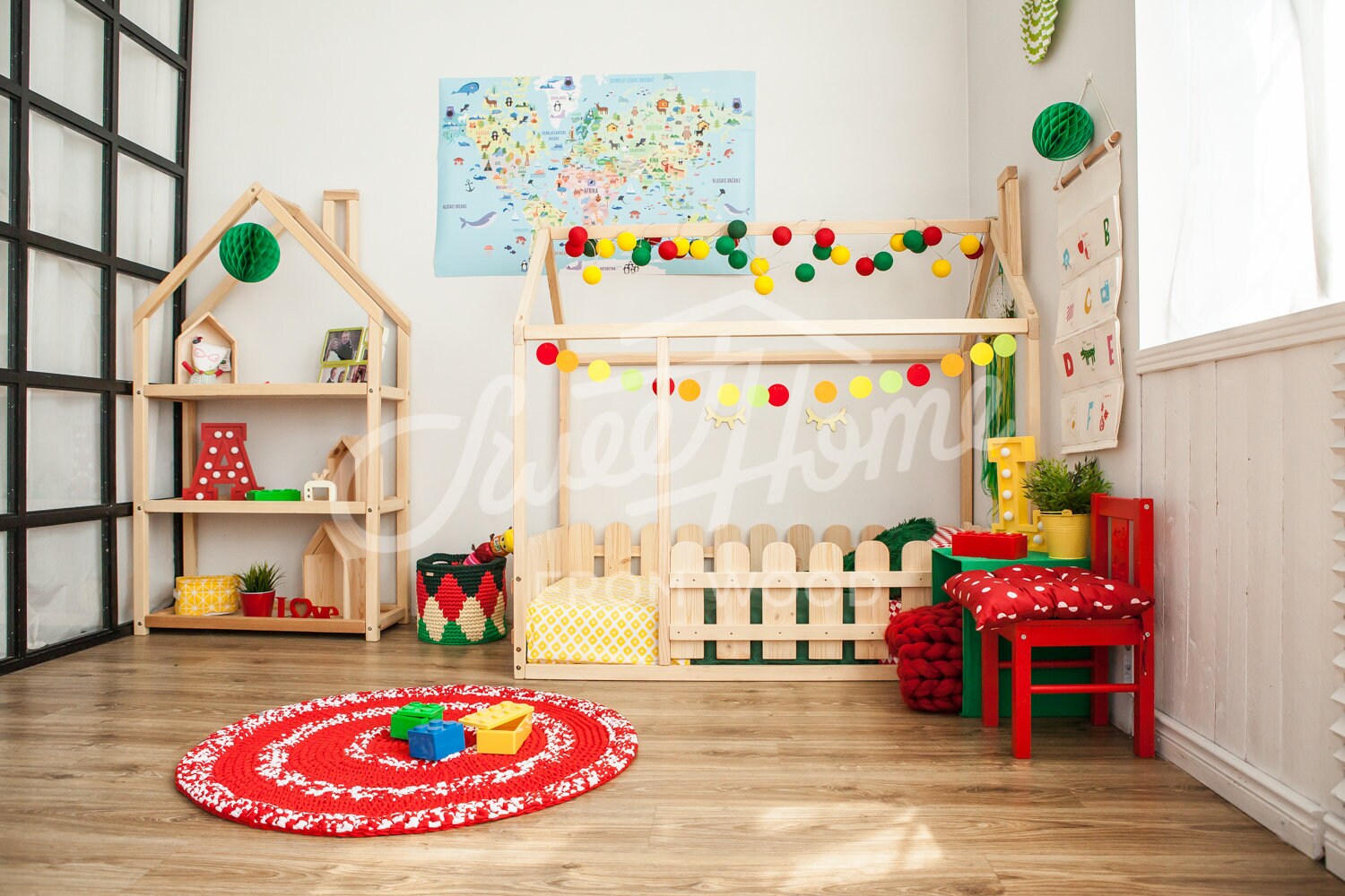 House bed Toddler bed Play house Tent bed Bunk bed Wooden Etsy