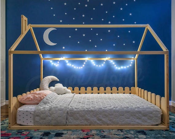 Kinderbett Kinderhaus Bett für Kinder 29 Dimensions ohne Matratze 