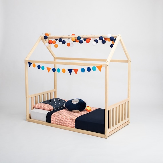 Cama para niños casa cama tienda de campaña Marco cama para - Etsy México