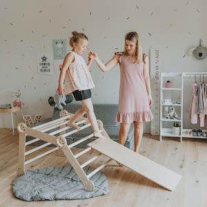 Montessori toddler Climbing triangle climber Montessori climber Baby boy Gift for kids Baby gym, Wooden toy foldable triangle Baby climber