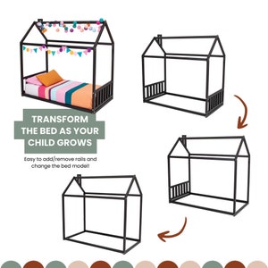 Twin bed frame, bed, bed frame, teepee bed, wood house bed, wood bed frame, tent bed, twin size, house bed frame, child bed, loft bed, platform bed, toddler bed, toddler bedroom, twin bed, kid bed, Montessori bed twin, wooden playhouse, bed tent