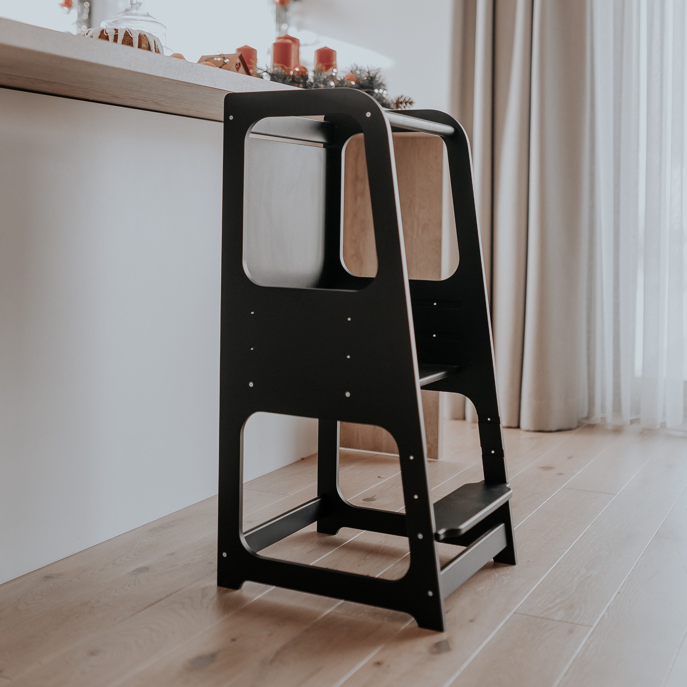 Kitchen tower, Montessori Step stool, Kitchen stool, Toddler step stool, kids step stool, Montessori furniture Kitchen chair learning stool