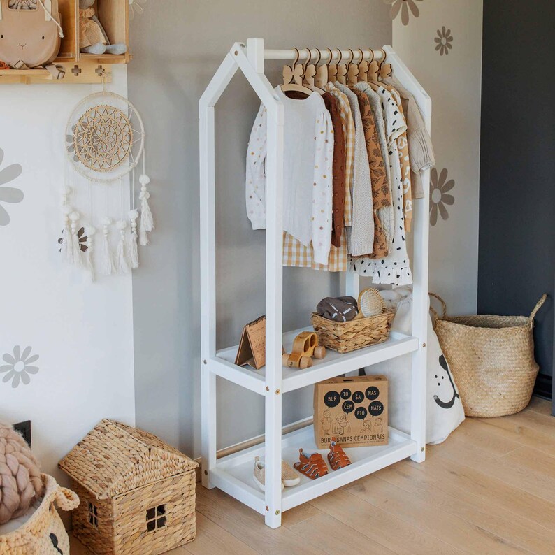Close-up of sturdy wooden frame and storage base engineered for child safety