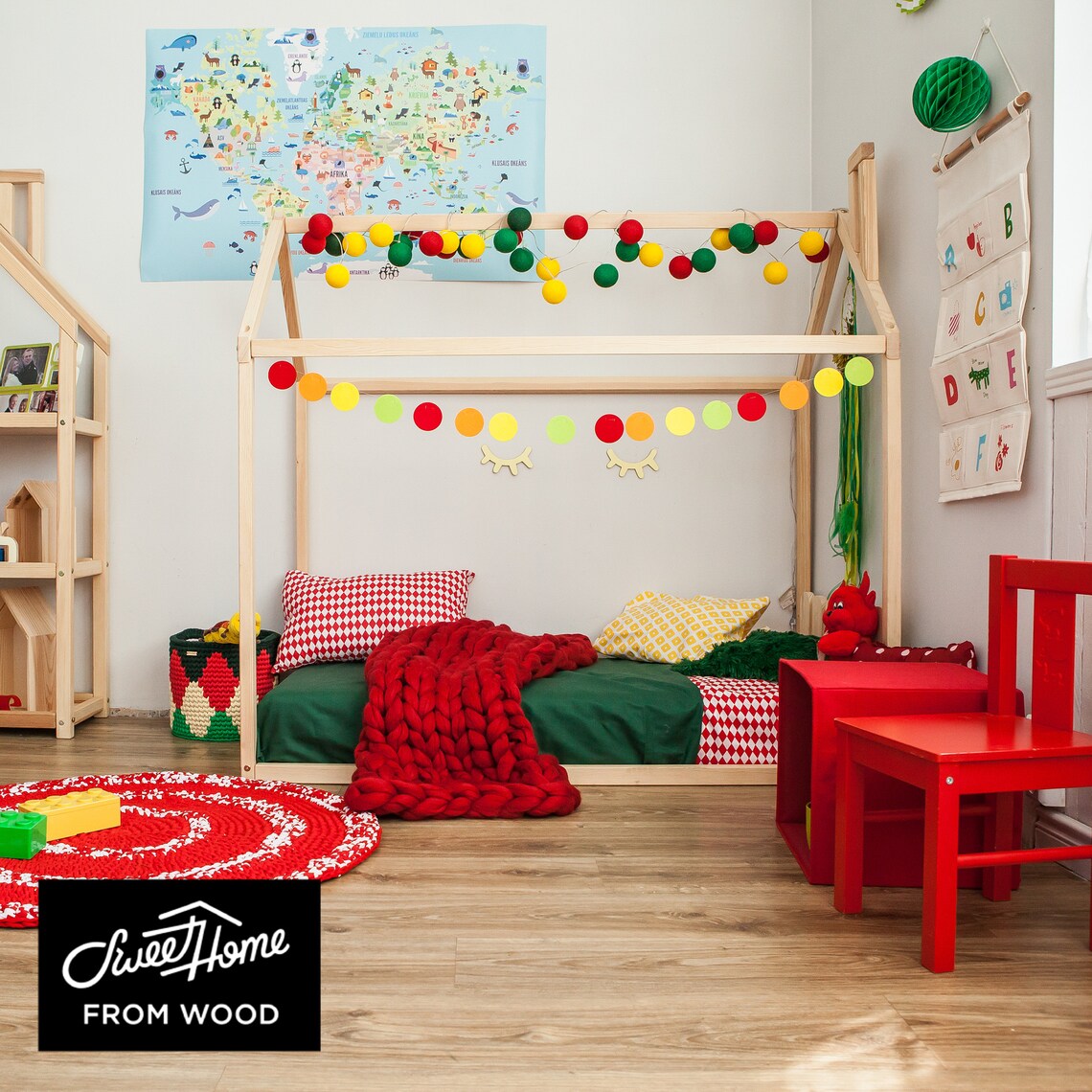 Montessori Floor Bed Montessori Bed for Kid Platform Bed House Etsy