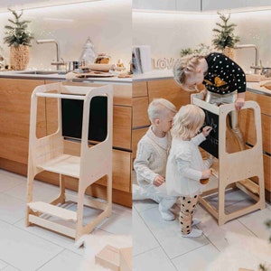 Toddler stool Toddler tower Observaion tower for kids Kitchen stool Kitchen step stool for toddler Helper stool Montessori tower kids