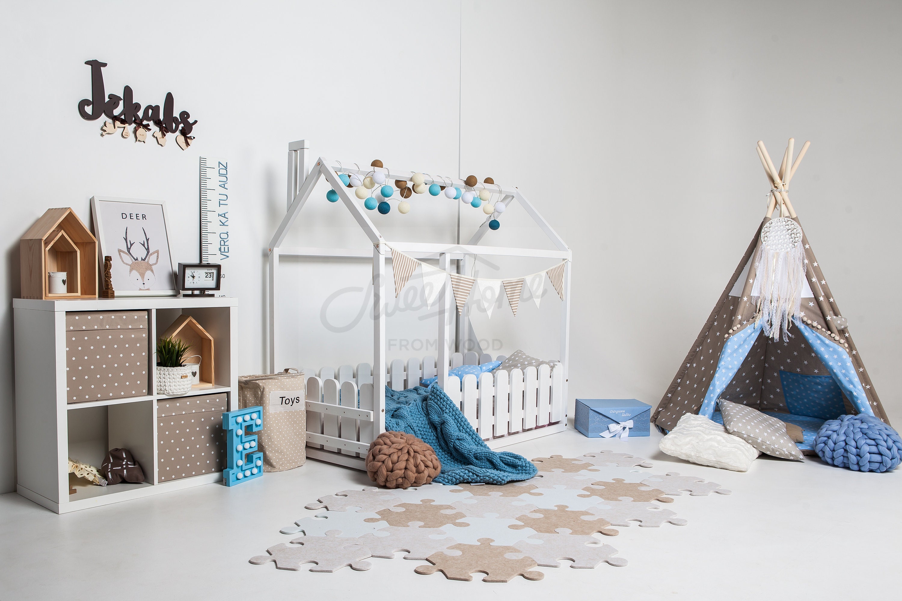 House bed Toddler bed Play house Tent bed Bunk bed Wooden Etsy