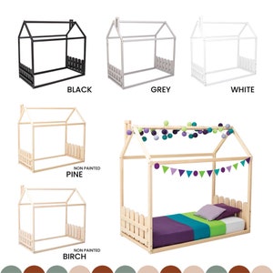 children floor bed frame, wooden bed, floor bed twin, Montessori bed twin, double bed frame, Montessori twin bed, kids bed frame, full bed frame, playroom, king bed frame, home decor, room decor,, first birthday gift for kids, Montessori toys