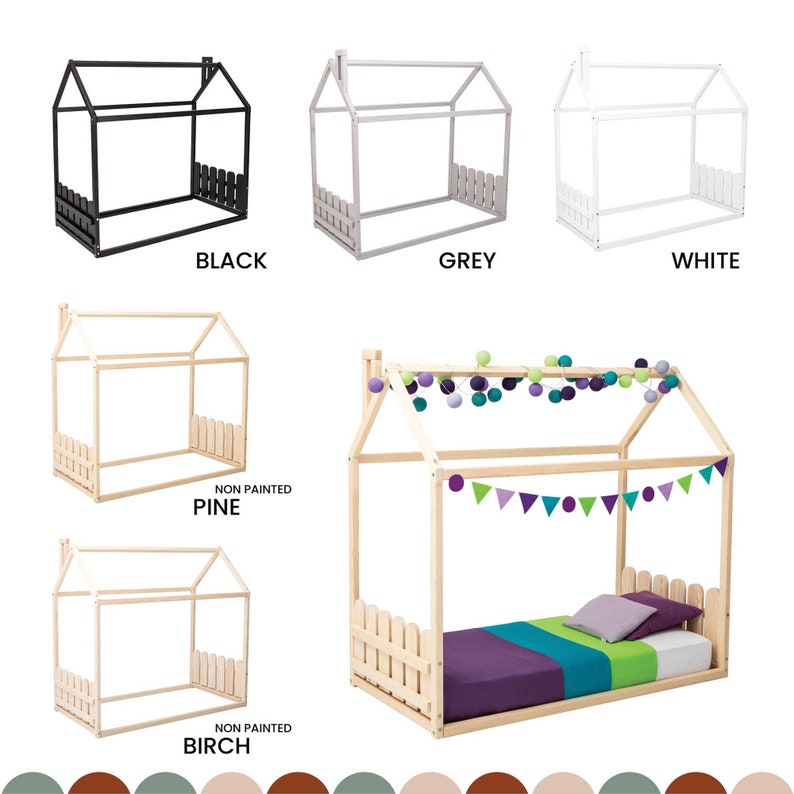 children floor bed frame, wooden bed, floor bed twin, Montessori bed twin, double bed frame, Montessori twin bed, kids bed frame, full bed frame, playroom, king bed frame, home decor, room decor,, first birthday gift for kids, Montessori toys