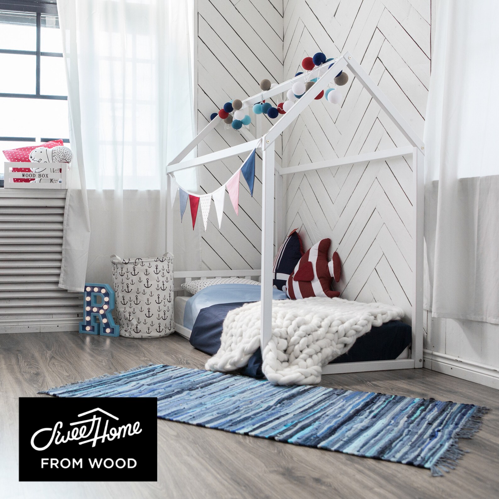 Toddler Floor House Bed Frame Montessori Bed House for Child Etsy