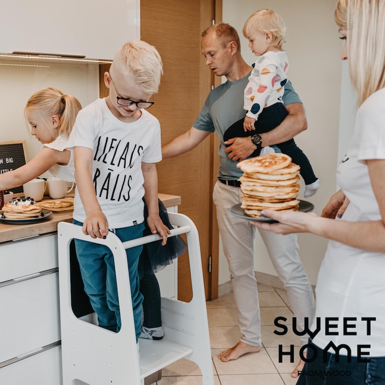 Kitchen helper tower, step stool, learning tower, kitchen helper stool, transformable kitchen step stool, Transformable  kitchen helper step stool, transformable  kitchen tower, Montessori tower, Montessori safety stool, Kitchen safety stool