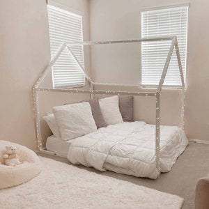 Montessori floor bed for kids Montessori house bed frame Montessori toddler bed frame Children's house bed Second birthday gift Children bed