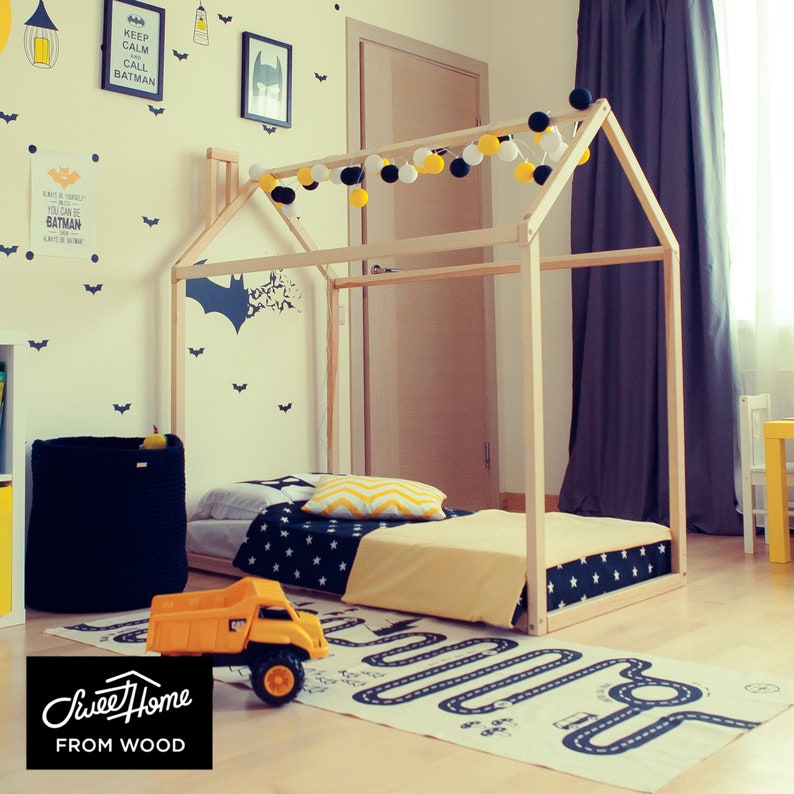 house bed frame, toddler house bed frame, toddler house bed twin, house bed kids, twin size house bed, floor bed house, bed house kids twin, Montessori house bed, floor bed, Montessori floor bed, floor bed Montessori, floor bed frame, floor frame bed