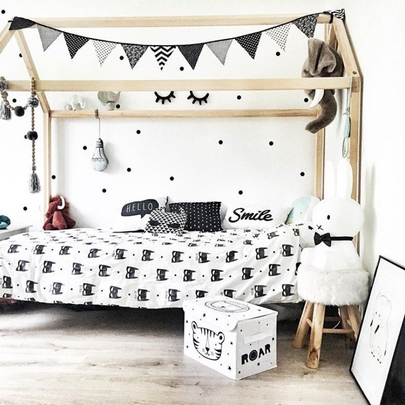 Kids Teepee Wood Nursery Bed House Wooden House Bed Frame - Etsy UK