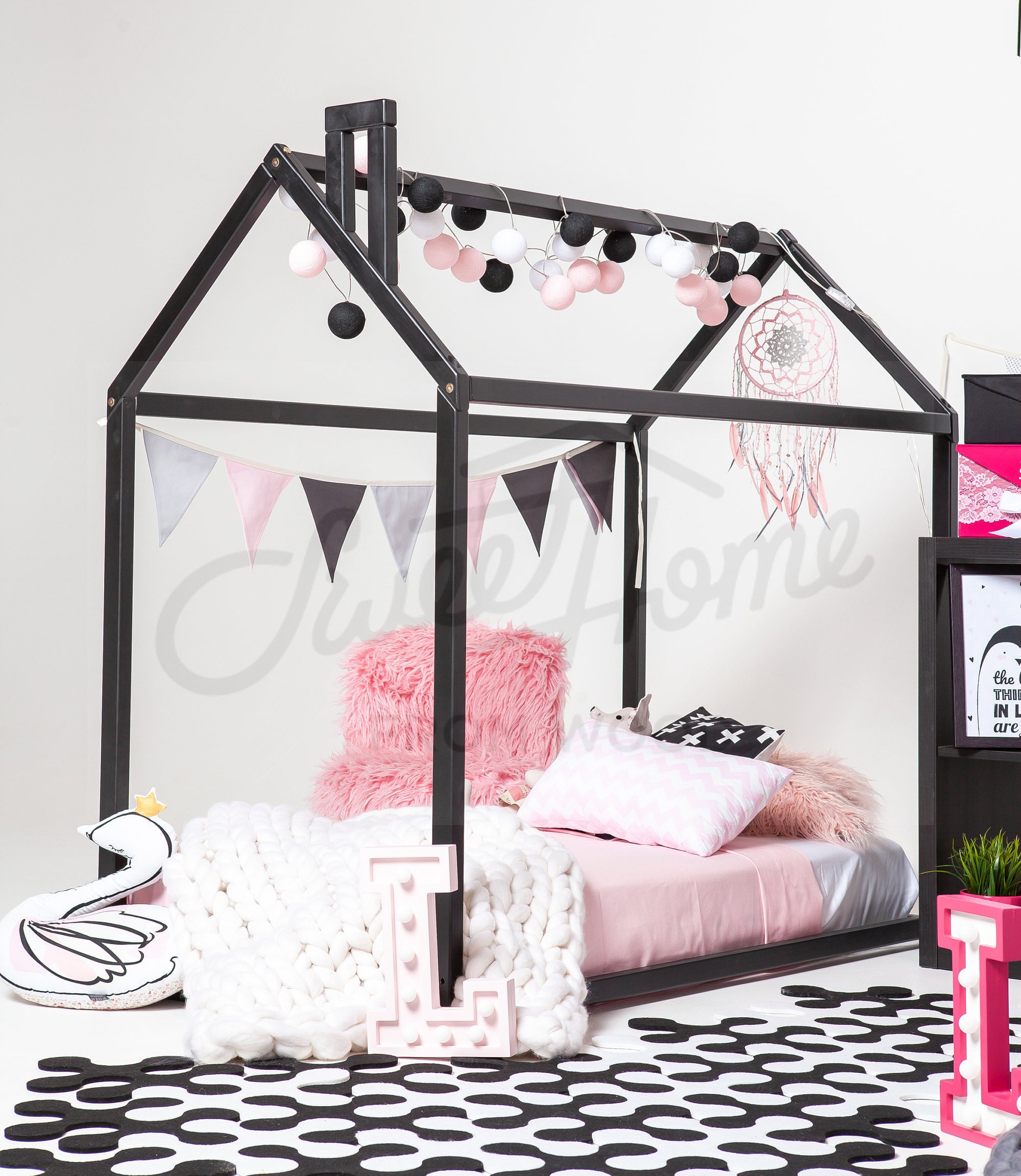 Toddler bed Play house bed frame Children bed Bunk bed Home Etsy