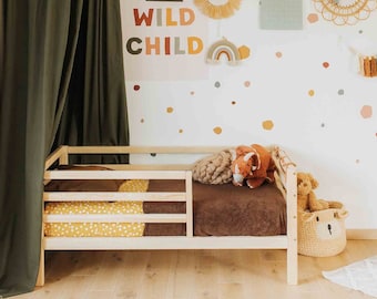 Montessori-Kleinkindbettgestell, Montessori-Bettgestell, Einzelbett für Jungen, Doppelbett, Queensize-Bett, Bestes Bett für Kinder, Zweites Weihnachtsgeschenk