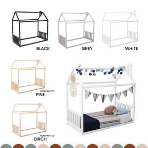 Montessori bed, Montessori house bed, house shaped bed, girl bed, bed for kid, child bed, kid bed, bed Montessori, toddler bed, Montessori floor bed, Montessori, hausbett, twin size, bodenbett, bed, twin floor bed, floor bed, wood frame bed, wood bed