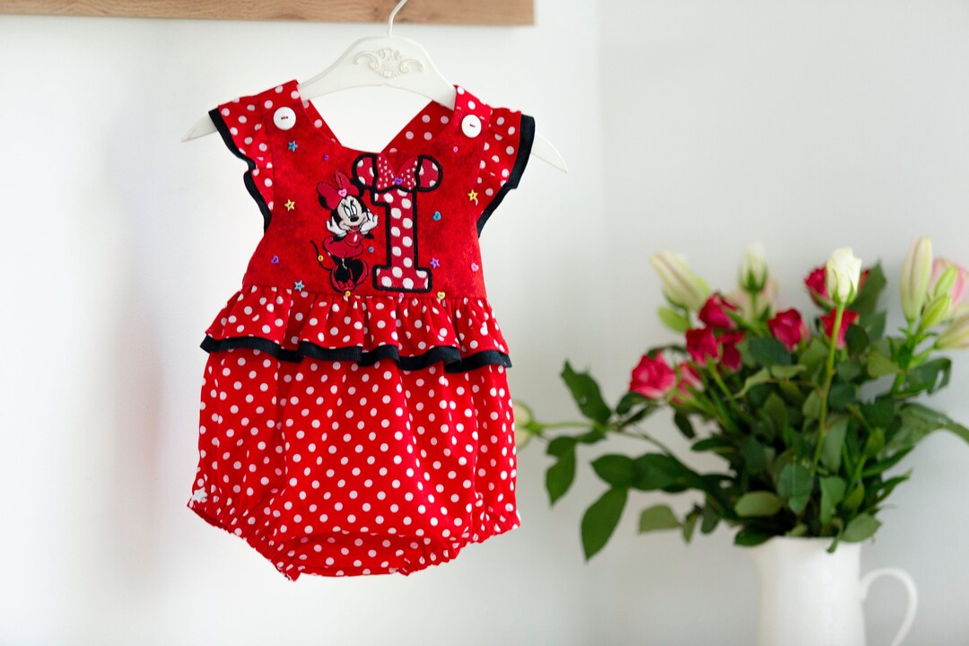 Minnie Mouse 1st Birthday Outfit Baby Shower Outfit Baby Etsy