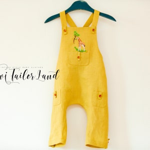 Macacão Safari Baby Boy de linho, roupa de 1º aniversário, macacão infantil com estampa de girafa, macacão com estampa de animal, roupa de verão, presente para bebê