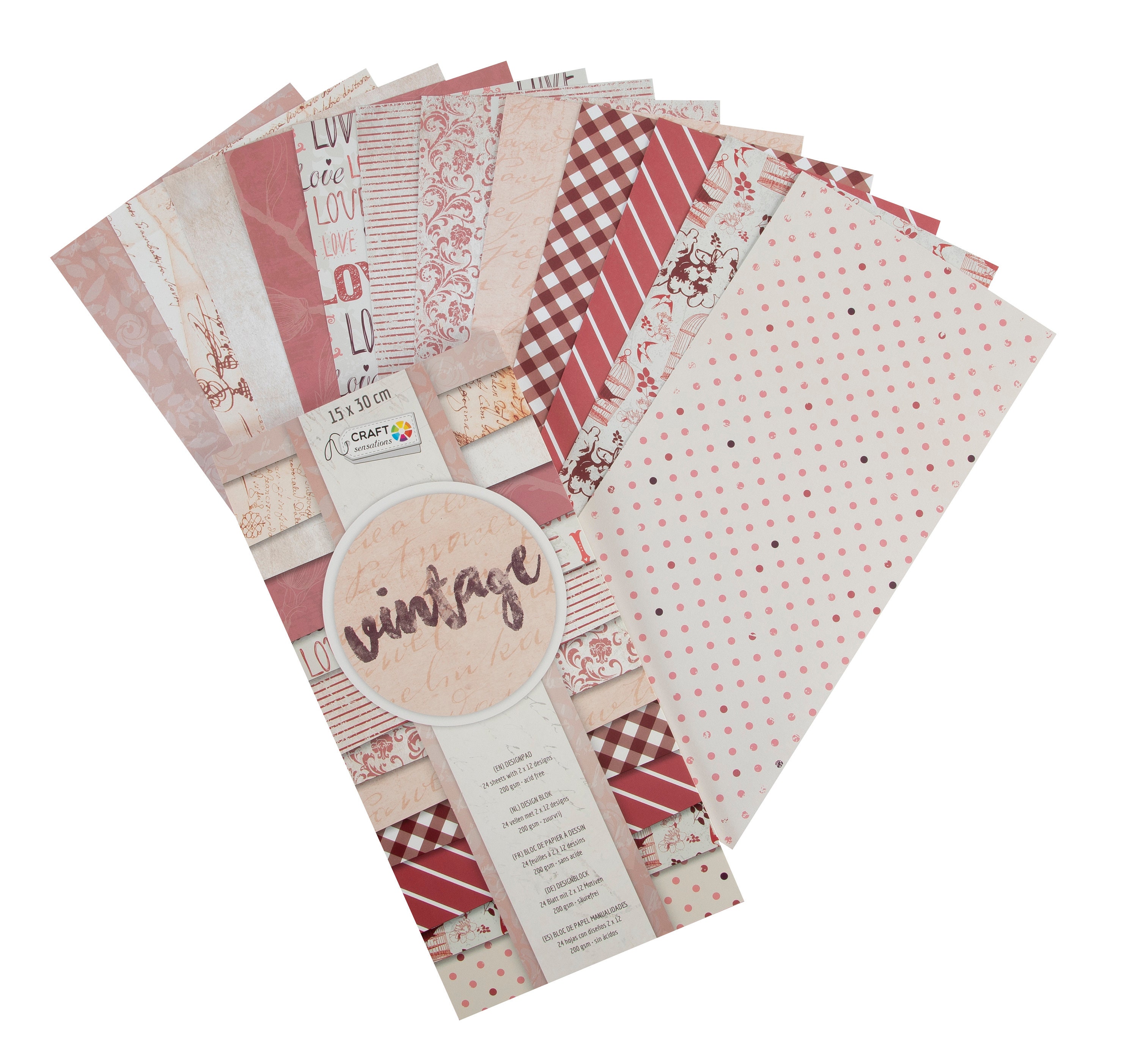 Vintage Scrapbook Paper. Floral Paper Pack. Card Stock. Etsy