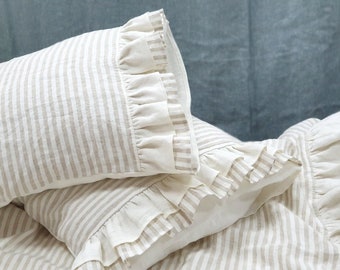 LINEN PILLOWCASES, SHAMS