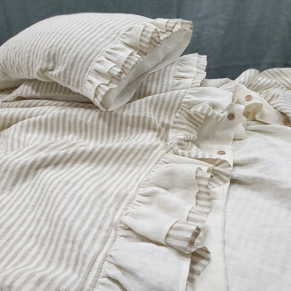Striped Bedding Etsy
