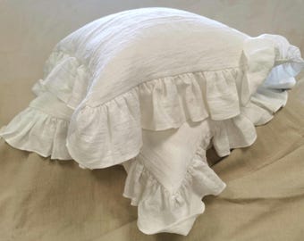 LINEN PILLOWCASES, SHAMS