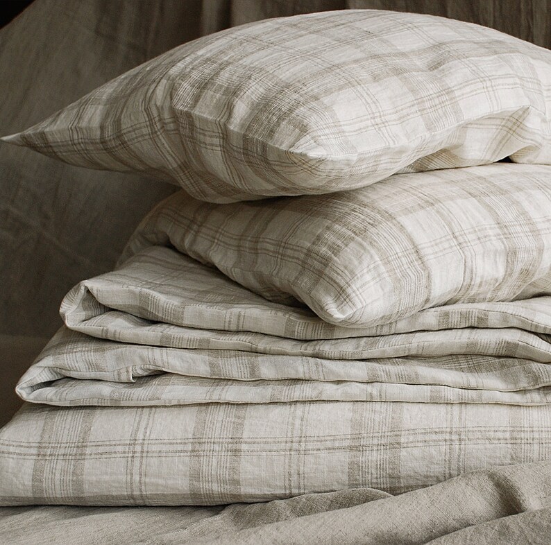 Standard housewife linen pillowcase from stonewashed dye free Etsy