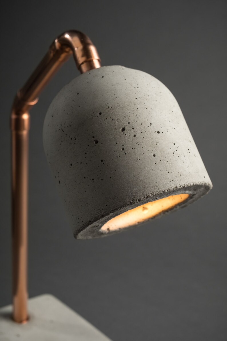 Concrete Lamp Bedside Lamp | Etsy