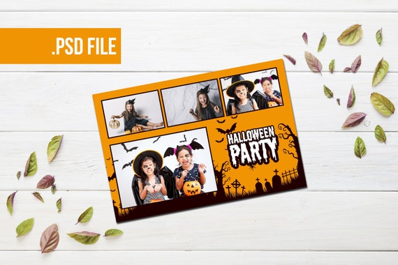 Halloween Photo Booth Template 4x6 Design Printable Etsy Halloween Photo Booth Template 4x6 Design Printable Etsy