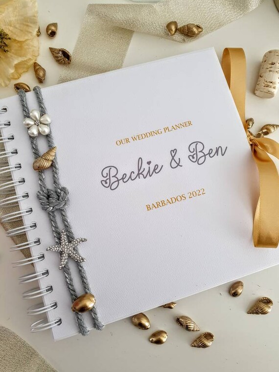 Personalised Beach Wedding Planner Etsy