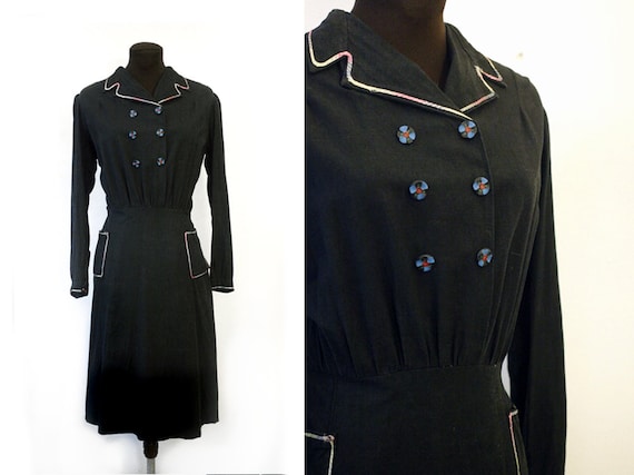 1930s Italian cotton day dress