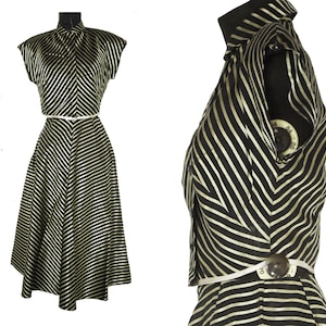 early 1950s liquid satin full skirt matching camisole
