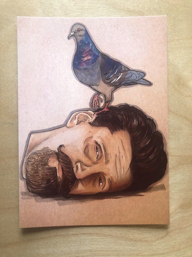 BBC Ghosts Humphrey and pigeon 5x7 prints Etsy