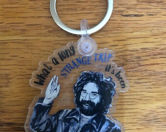 Jerry Garcia inspired keychain