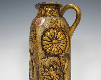 70's FAT LAVA FLOWER VASES by SCHEURICH from LORA series SCHEURICH