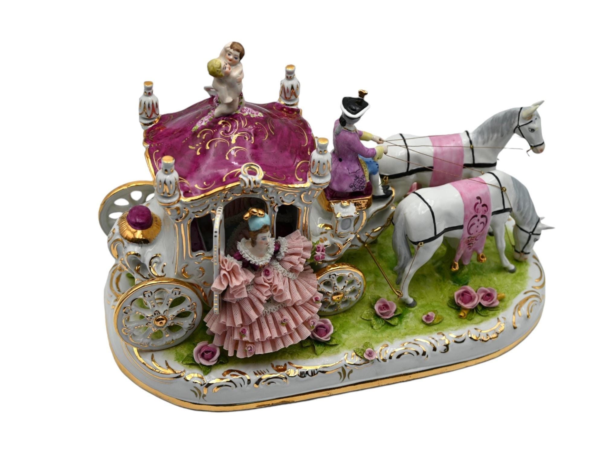 Brilliant Porcelain Rococo Group, Excursion of the Princess, Made in  Germany - Etsy