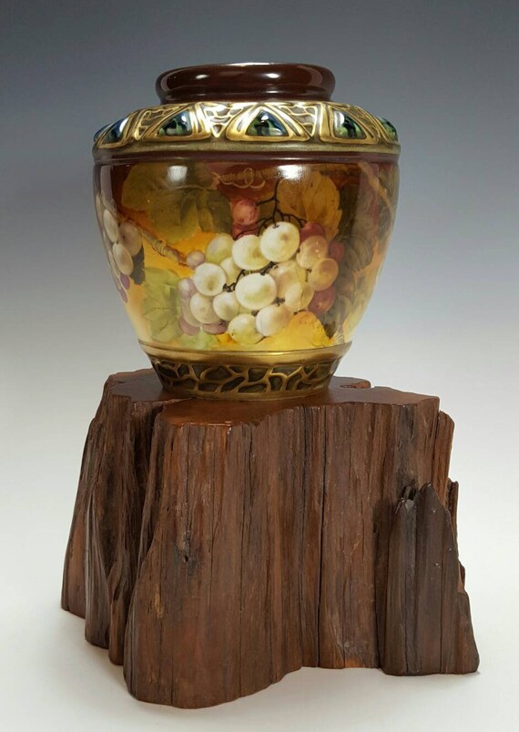 Antique Habsburg Austria Porcelain Jewelled Rose Bowl Vase W Etsy