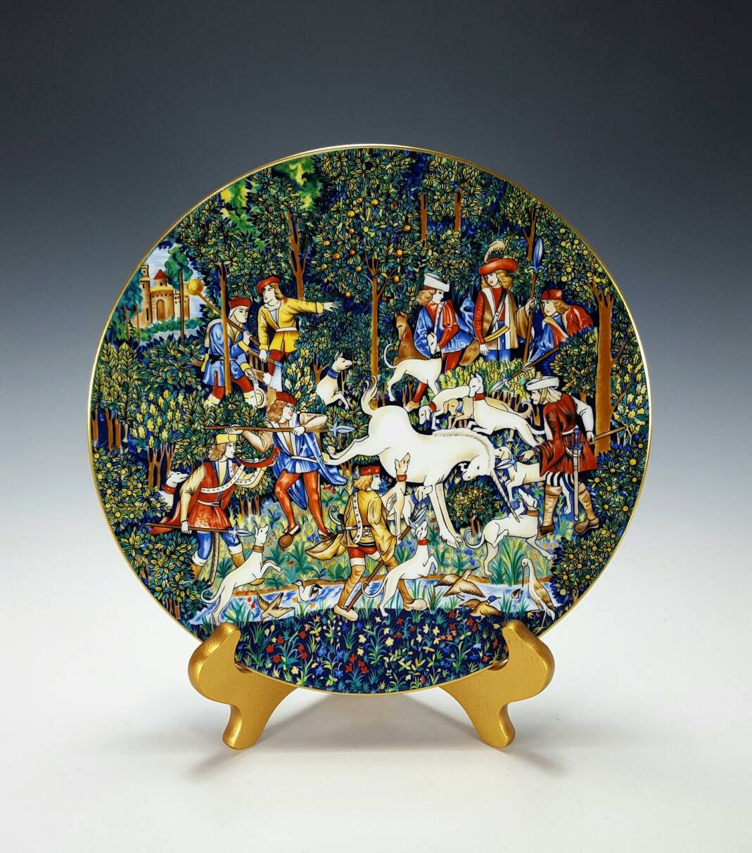 Robert Haviland & C. Parlon Limoges France la Chasse a La Licorne Hunt