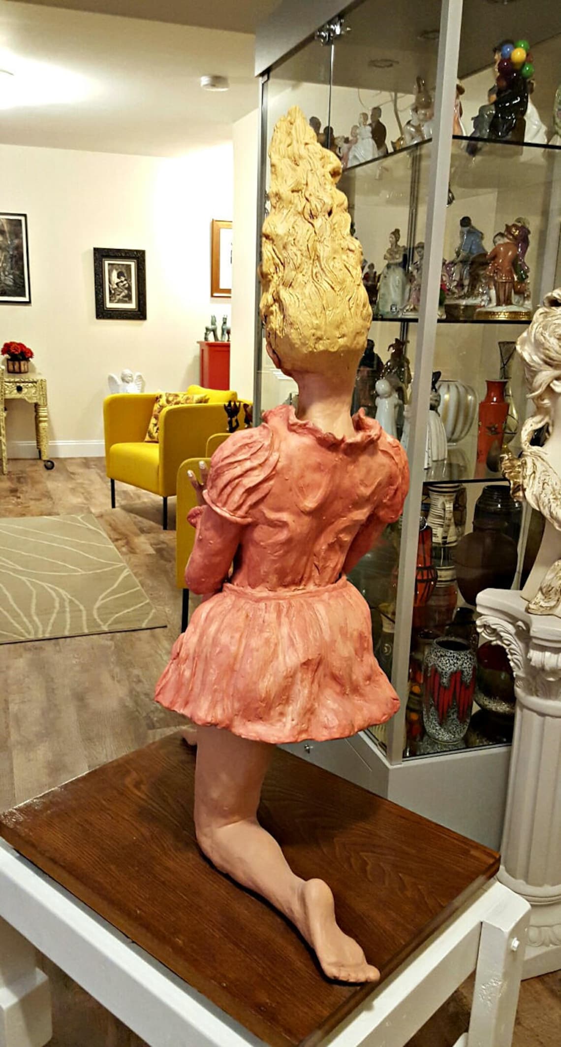 Rare Large Clay Woman Sculpture Handmade in Florence Italy by Etsy