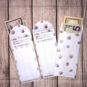 Animal print cash envelope for sinking funds printable