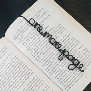 Custom Bookshelf Bookmark, Just One More Page, Bookmark with Tassel –  TheWoodenFrame