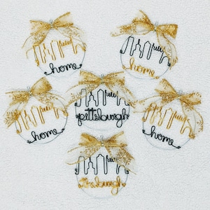 Pittsburgh City Skylines Ornaments