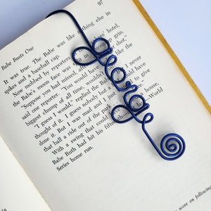 Personalized Wire Name Bookmark, Stocking Stuffer, Planner Marker, Teacher Gifts, Book Lovers Gifts, Gifts under 15, Easter Basket