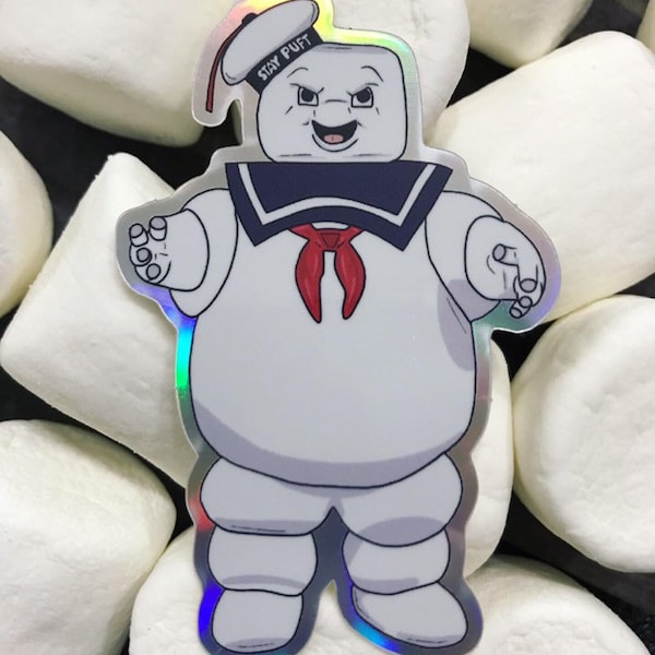 Stay Puft holographic 3" vinyl sticker