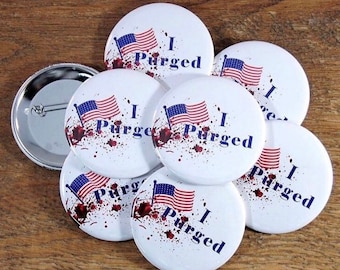 I Purged' voting style 2.25” button