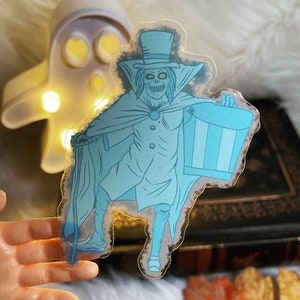 Hat Ghost clear sticker