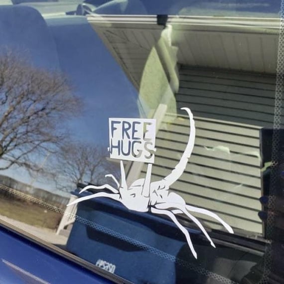 Free Hugs car window decal