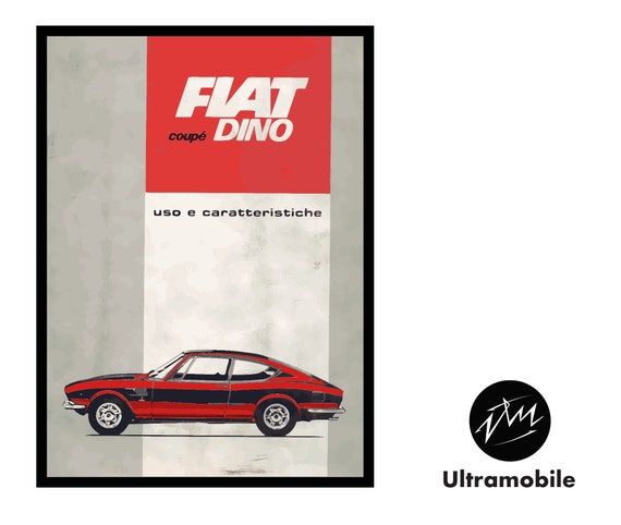 Ultramobile Super. Poster Graphic FIAT Millenovecento67
